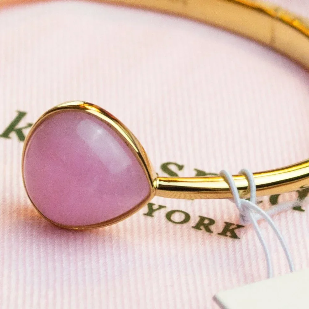 kate spade Pink Pearl Hinged Cuff Bracelet - Picture 6 of 10